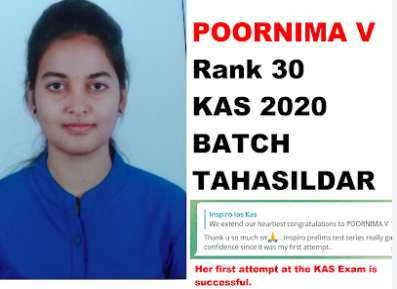 Inspiro IAS Academy Bangalore Topper Student 4 Photo